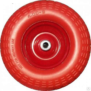Колесо тачки бескамерное 4.00-6" (W16) симметр. ступица, подшипник