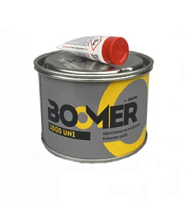Шпатлевка полиэфирная, универсальная UNI 1.8кг+0,045кг отв.  BOOMER (6)