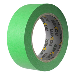 Скотч малярный бумажный 24мм*40м (80С) зеленый  BOOMER (36) 
