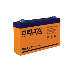 Аккумулятор DELTA DTM 607  6V, 7A/ч 
