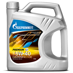 Gazpromneft Premium N 5W-40  4л (синт) SN/SM/CF масло моторное