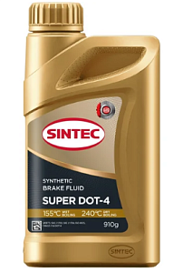 Жидкость тормозная SINTEC SUPER DOT-4  910г