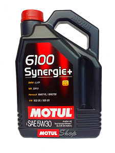 MOTUL 6100 Syn-Nergy + 5W-30 A3/B4, SL/CF, VW 502.00/505.00 (синт) 4л  масло моторное