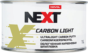 Шпатлевка NOVOL Next Putty CARBON Light полиэфирная, облегченная с карбон.волокном 1л(6)
