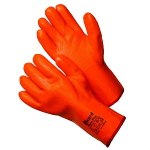 Перчатки утепленные с облитием (оранжевые) GWART