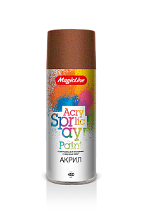 Краска-аэрозоль бронзовая 265гр MAGIC LINE (12)