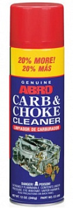 Очиститель карбюратора +20%  340гр  ABRO (12)