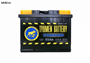 Аккумулятор ТЮМЕНЬ Standart 6CT-55.1L   (прямая полярность)