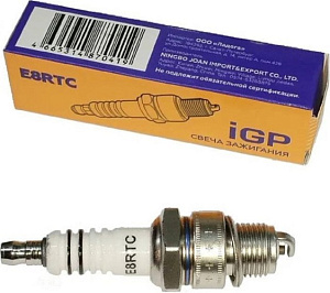 Свеча зажигания Champion IGP E8RTC (F2.6/F4/F5, T5/T5.8/T8/T9.8/T9.9-30) лодочные 2Т