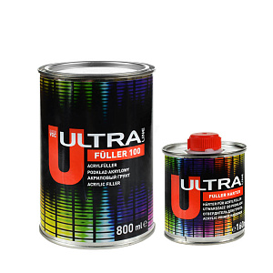Грунт NOVOL ULTRA Fuller 100 5+1 акриловый серый 0,8л+отв. 0,16л(6)