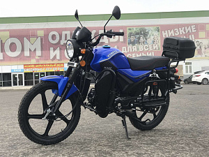 Мопед КОМЕТА LUX (49см3)(7,5л.с,мех,р/эл.старт,80кг,LEDфара,кофр дуг, кофр задний)
