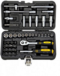 Набор инструмента  43 предмета 1/4" BERGER  