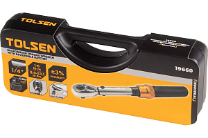 Динамометрический ключ 1/4", 1-6Нм, для левой и правой резьбы TOLSEN
