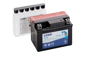 Аккумулятор EXIDE AGM 12-03 12V, 3А/ч (114x71x86) Стартерный ток 50А (- +) кислотный