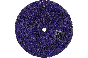 Круг для снятия ржавчины D=100мм/M14 фиолетовый  РУССКИЙ МАСТЕР