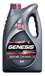 ЛУКОЙЛ GENESIS ARMORTECH CN  5W-40 (SP/CF)  (синт)  4л  масло моторное 