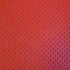Искусственная кожа красная перфорация  1м * 1,4м PEGASSO