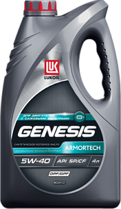 ЛУКОЙЛ GENESIS ARMORTECH DPF/GPF  5W-40 (SP/CF) C3 Dexos2  (синт)  4л  масло моторное 