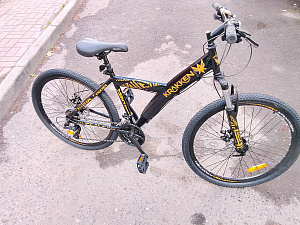 Велосипед 26" АИСТ KRAKKEN 21 ск YONG перед.амортизатор, диск тормоз (черный)