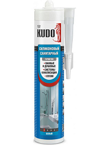 Герметик KUDO KSK-122 силиконовый санитарный графитовый черный  280мл  