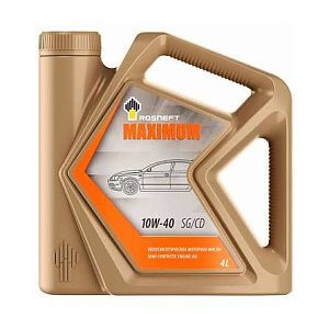 РОСНЕФТЬ Maximum 10W-40  SG/CD  4л (п/синт.) масло моторное