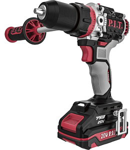 Дрель аккумуляторная  P.I.T. X-DRIVER 20V. 1x4.0 Ач, 2 ск, 110Hm, бесщ, кейс