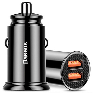 Устройство зарядное а/м 2USB (5A)  BASEUS