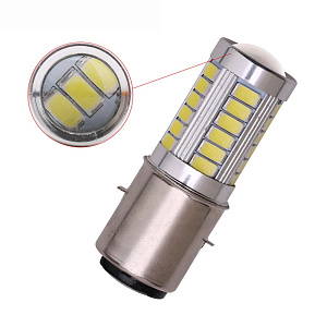 Лампа светодиодная LED 12V35W BA20D (для мотоцикла, мопеда, скутера) 