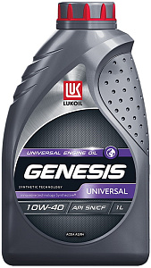 ЛУКОЙЛ GENESIS UNIVERSAL 10W-40 (SN/CF)  (п/синт)  1л  масло моторное 