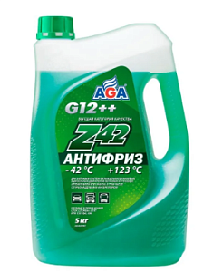 Антифриз AGA Z42  -42С G12++  зеленый 3л 