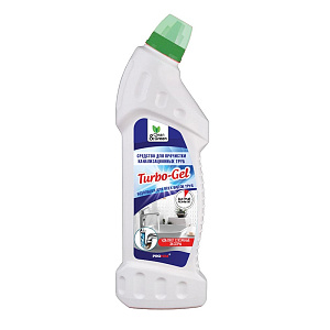 Средство для прочистки канализац.труб "Turbo-Gel" Clean&Green  (щелочное) 750мл AVS