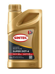 Жидкость тормозная SINTEC SUPER DOT-4  455г
