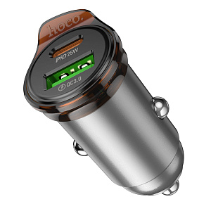 Устройство зарядное а/м на Type-C HOCO NZ16 Rigorous single port PD30W  (C To IP )