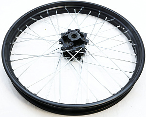 Обод кросс 21" (1,85-R21 d=15mm) передний (спицы) черный TTR250