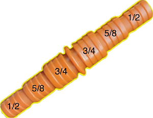 Соединитель для шланга 1/2, 3/4, 5/8 