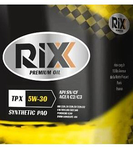 RIXX TP X 5W30 SN/CF С2/С3 1л масло моторное (12)