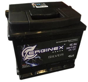 Аккумулятор ERGINEX 6CT-45.1 45Ач (прямая полярность) 12В 380А 207*175*190  Азия/Matiz,Getz