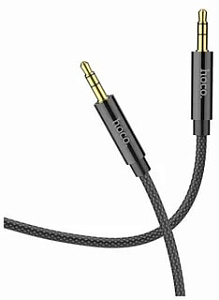Кабель AUX/HOCO UPA19B Jack 3.5 черный, 1м