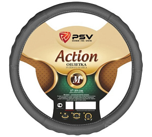 Оплетка  руля PSV ACTION серый M
