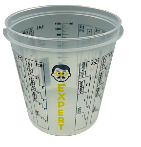 Стакан мерный 1400мл под краску с крышкой EXPERT (200)