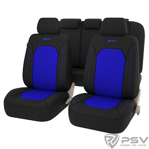 Авточехлы PSV GTL Romb синий