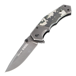 Нож складной, многоцелевой, системы Liner-Lock G10, эргономичная рукоятка DENZEL
