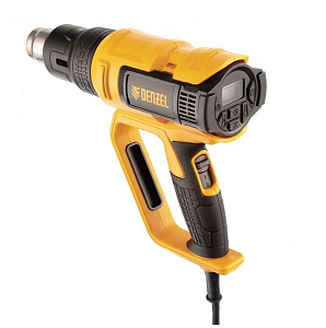 Фен DENZEL HG-2000E, 2000Вт, 2 режима, LCD дисплей 