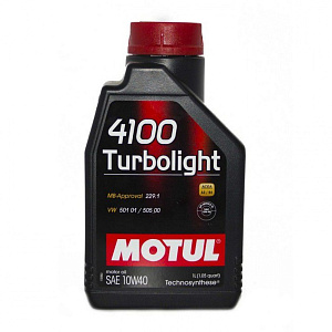 MOTUL 4100 Turbolight 10W-40 SM/CF (синт) 1л  масло моторное