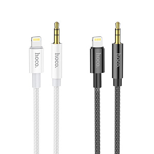 Кабель AUX  Lightning - jack 3.5 мм 1м  HOCO