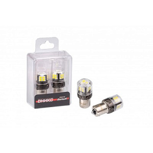 Лампа светодиодная P21W 5500K 650Lm Premium LED ОНИКС White (2шт)  OPTIMA