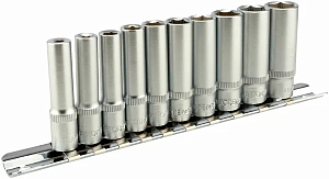 Набор головок  4-13 мм 1/4" 10пр удлин.  АвтоДело