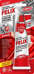 Герметик-прокладка красный 85г  FELIX 