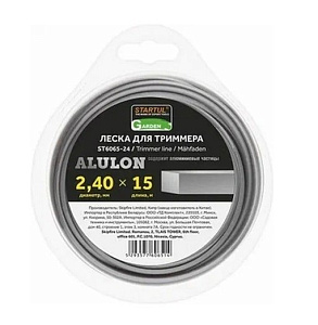 Корд триммерный Startool Garden Alulon 2,4*15 (квадрат)