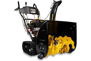 Снегоуборщик Champion STT761E (7,0л.с,61см 6F/2R, гусеницы, 90кг, эл.стартер, фара, обогрев рук)